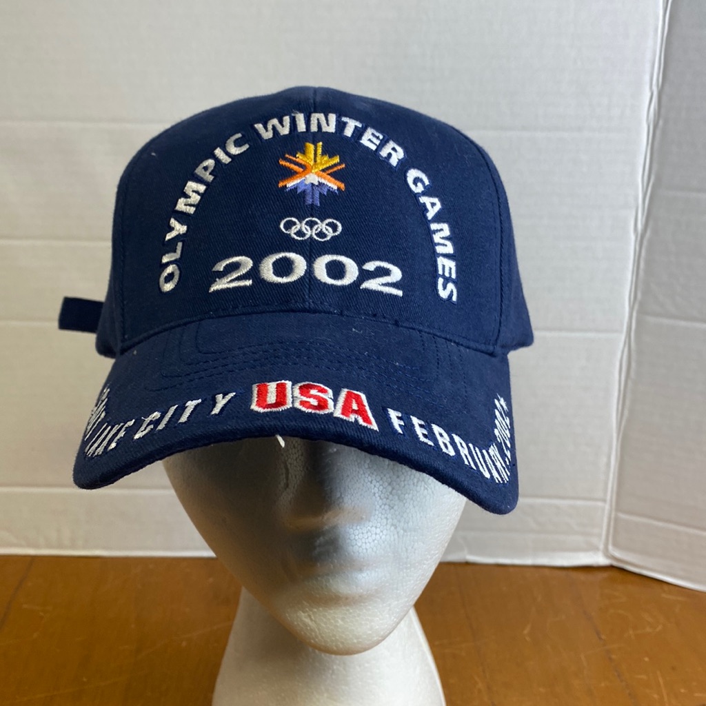 Rare Vtg 2002 Winter Olympics Games Salt Lake City Team Usa Baseball Hat Cap